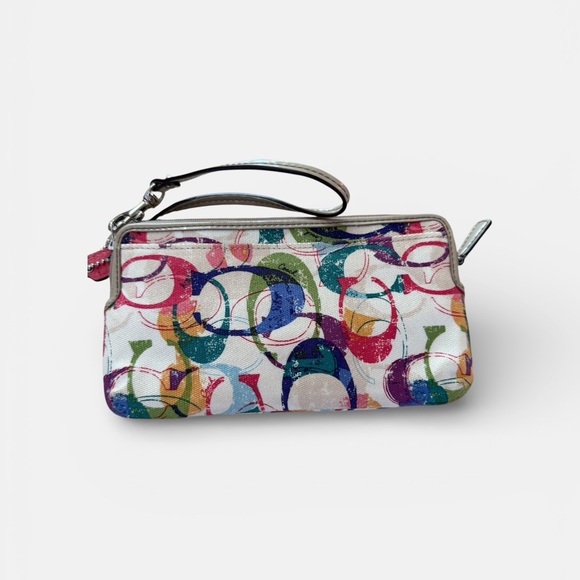 Coach Multicolor Patterned Wristlet - Picture 2 of 5